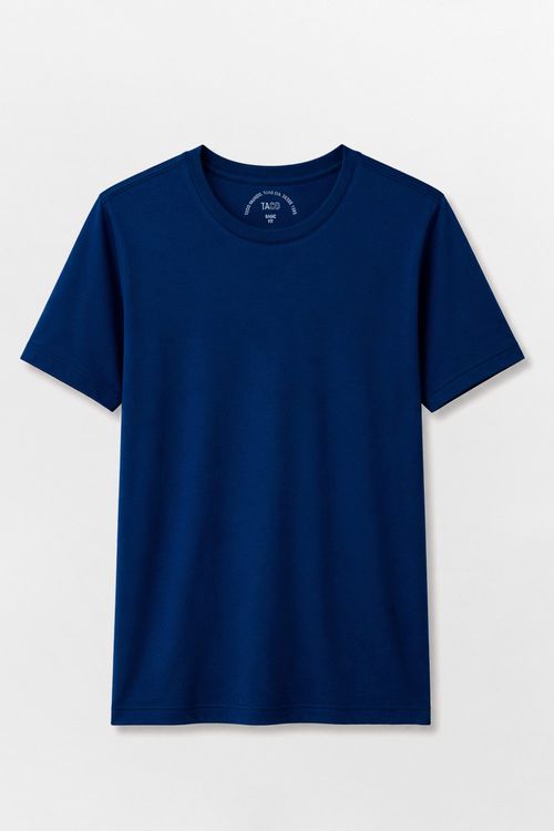 T-Shirt Básica Fit Azul Marinho