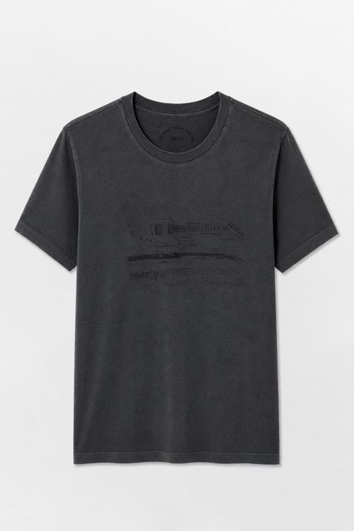 T-Shirt Estampada Stone Grafite