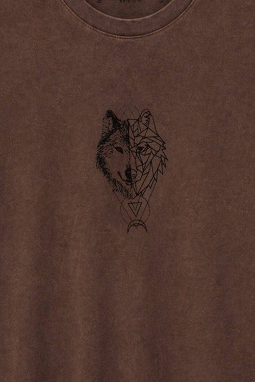 T-Shirt Estampada Stone Marrom