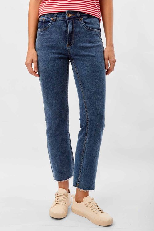 Calça Jeans Bootcut Cropped Super Stone