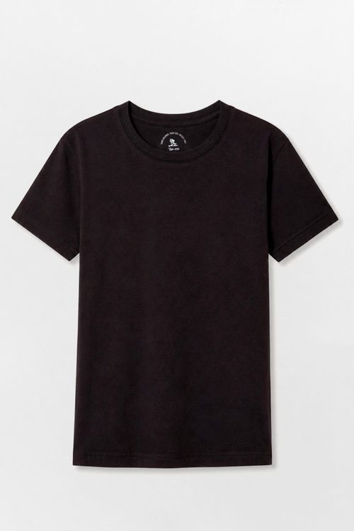T-Shirt Infantil Básica Color Preta