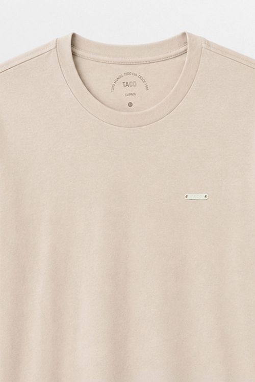 T-Shirt Básica Suedine Supima Off White