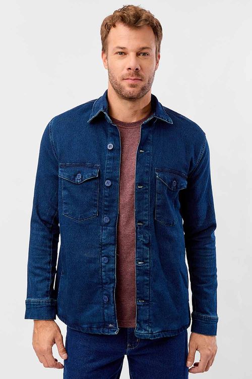Jaqueta Jeans Azul