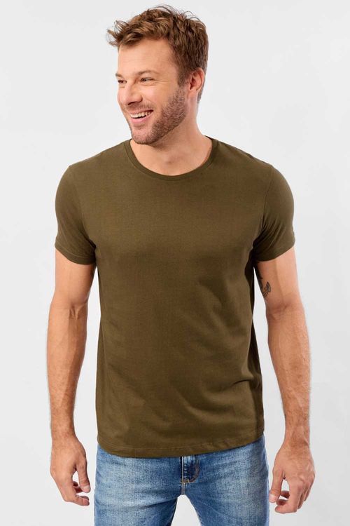 T-Shirt Básica Premium Fit Sem Costura Lateral Vd Msg
