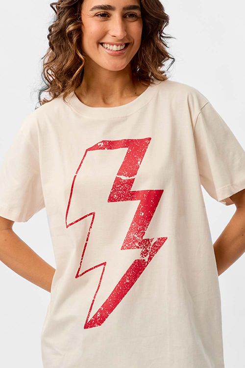 Blusa Estampada Raio Off White