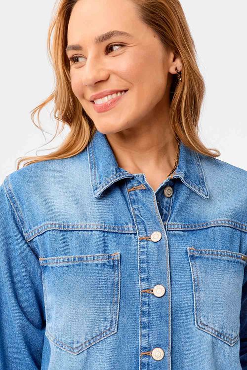 Jaqueta Jeans Azul Jeans