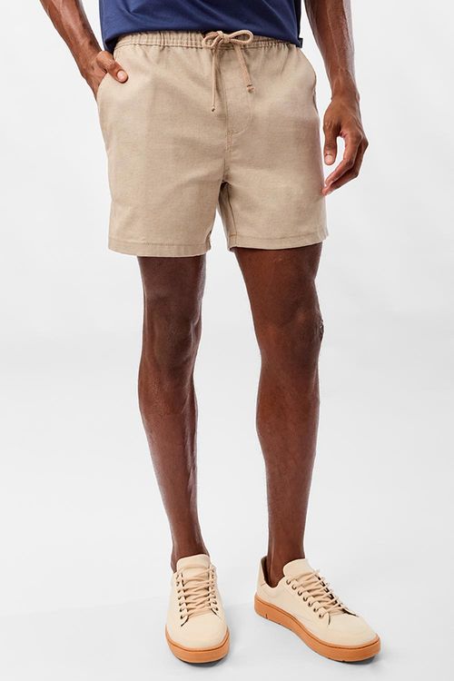 Short Liso Flex Jerry Khaki