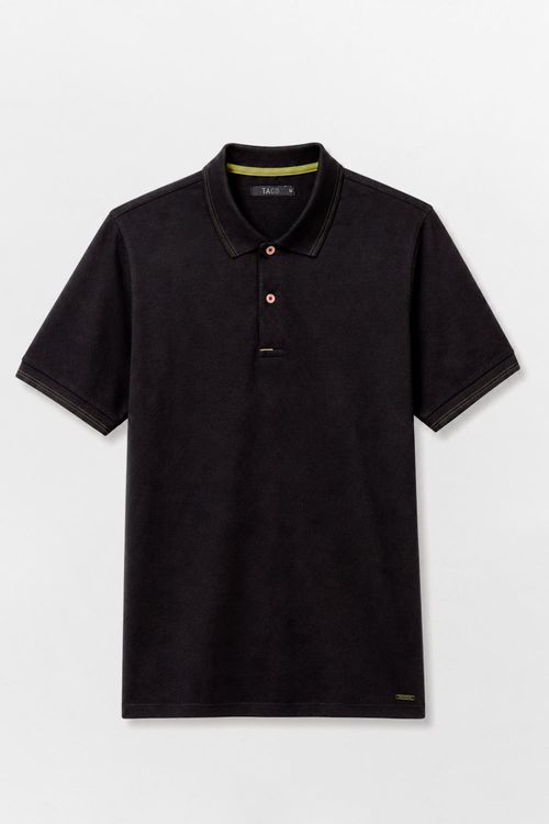 Polo Básica Comfort Piquet Preta