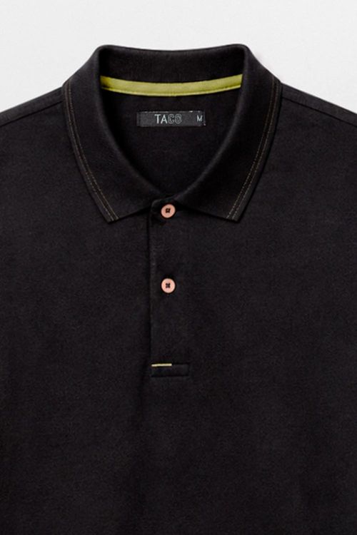 Polo Básica Comfort Piquet Preta