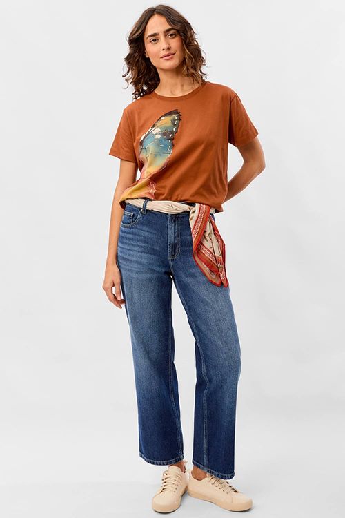Calça Jeans Straight Super Stone