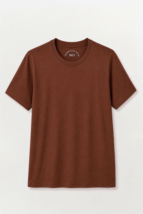 T-Shirt Básica Comfort Marrom