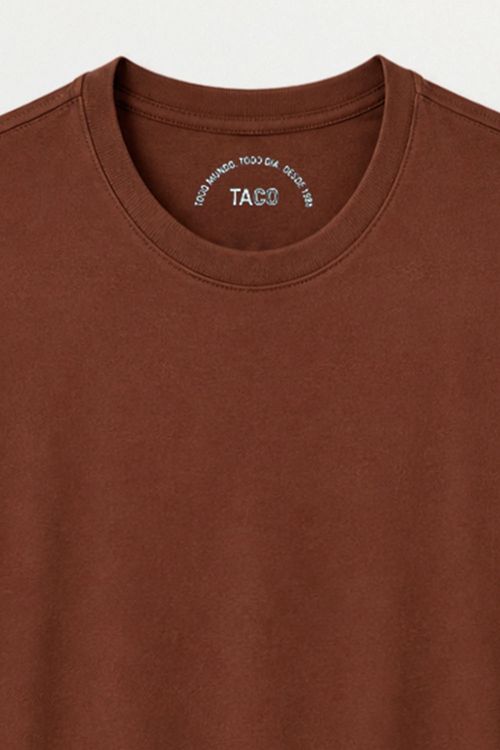 T-Shirt Básica Comfort Marrom