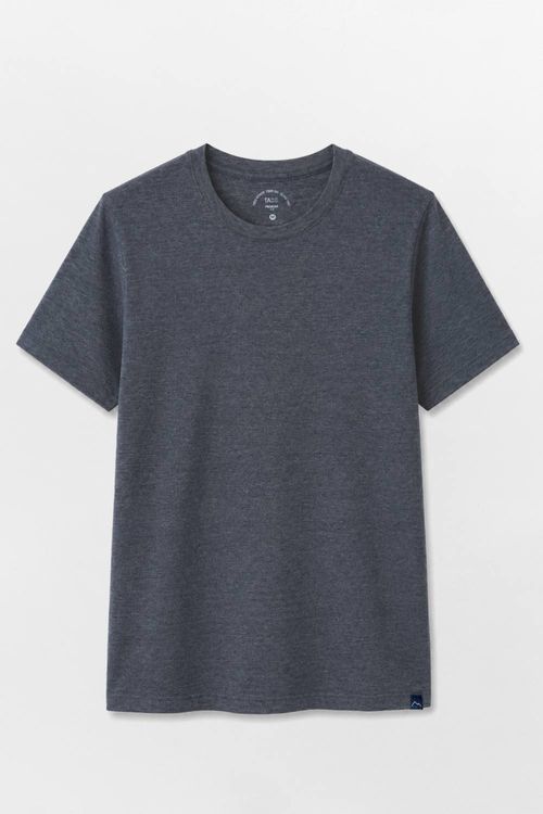 T-Shirt Básica Premium Fit Sem Costura Lateral Grafite