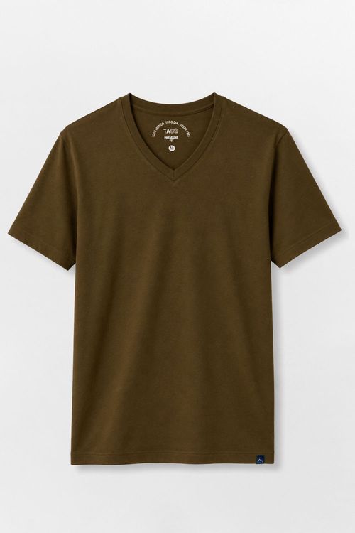 T-Shirt Básica Premium Fit Sem Costura Lateral Vd Msg