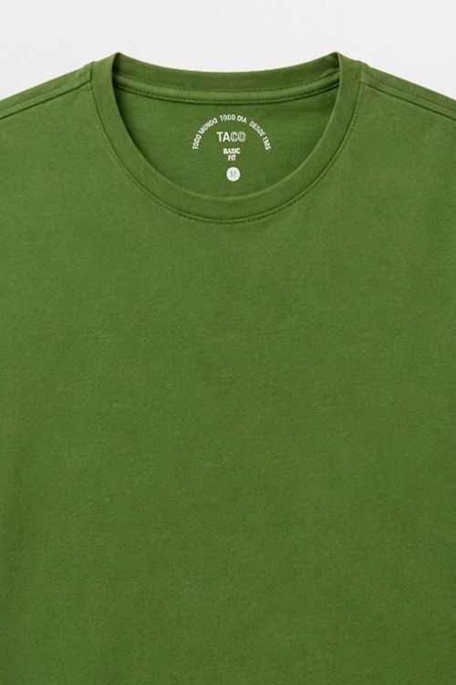 T-Shirt Básica Fit Verde Militar