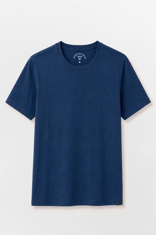 T-Shirt Básica Fit Azul Marinho