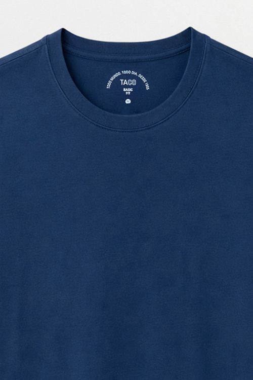 T-Shirt Básica Fit Azul Marinho