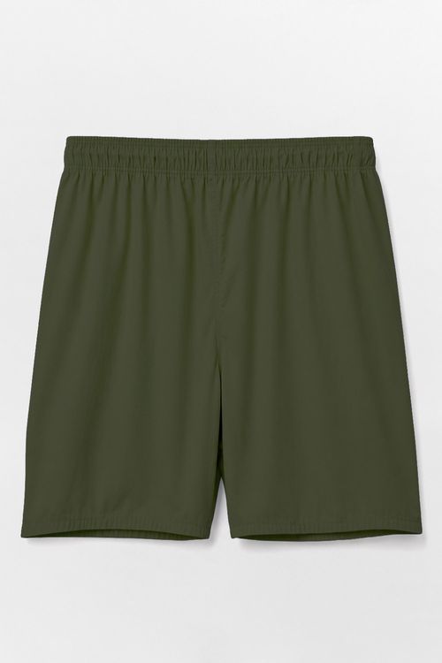 Short Liso Cupro Verde Musgo