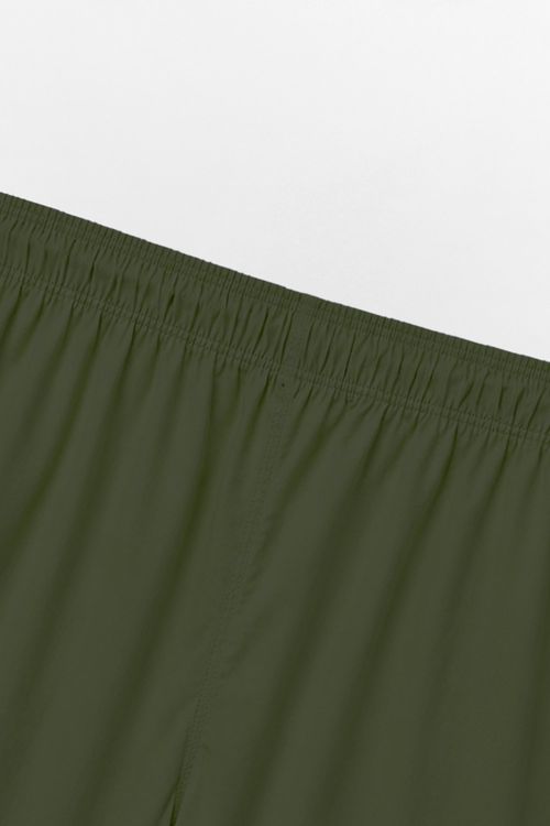 Short Liso Cupro Verde Musgo