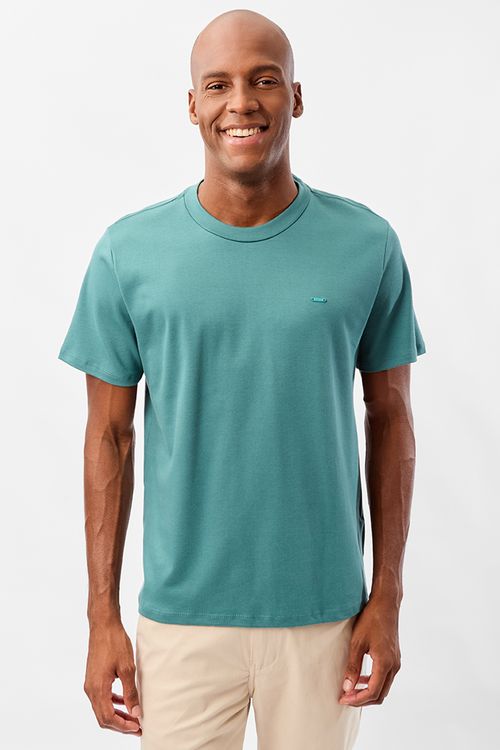 T-Shirt Básica Suedine Supima Verde