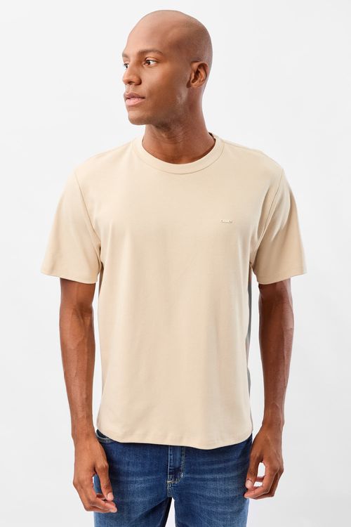 T-Shirt Básica Suedine Supima Off White