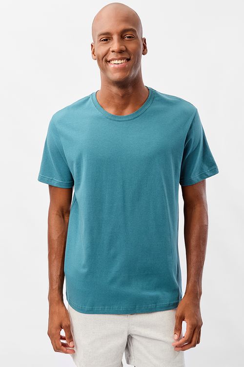 T-Shirt Básica Comfort Mescla Verde
