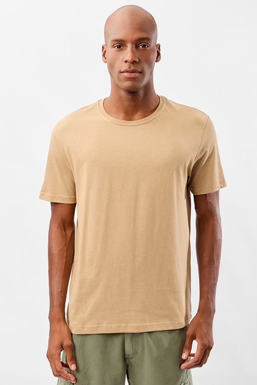 T-Shirt Básica Comfort Mescla Khaki