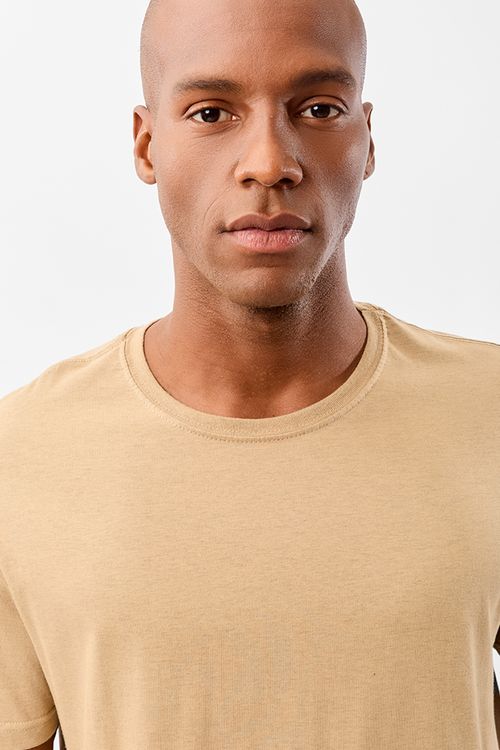 T-Shirt Básica Comfort Mescla Khaki