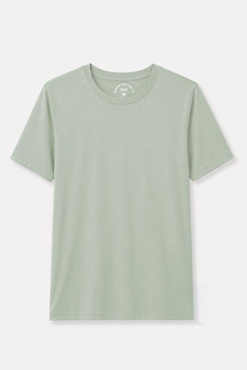 T-Shirt Básica Color Fit Verde Clara