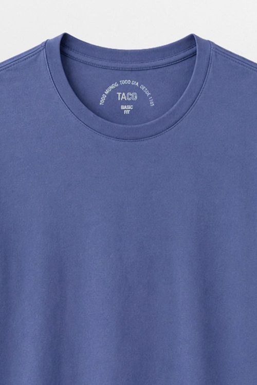 T-Shirt Básica Color Fit Az Jns