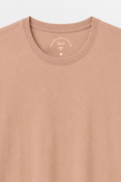 T-Shirt Básica Color Fit Khaki