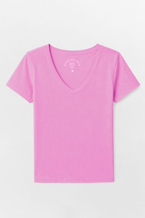 Blusa Básica Fio Penteado Rosa Clara