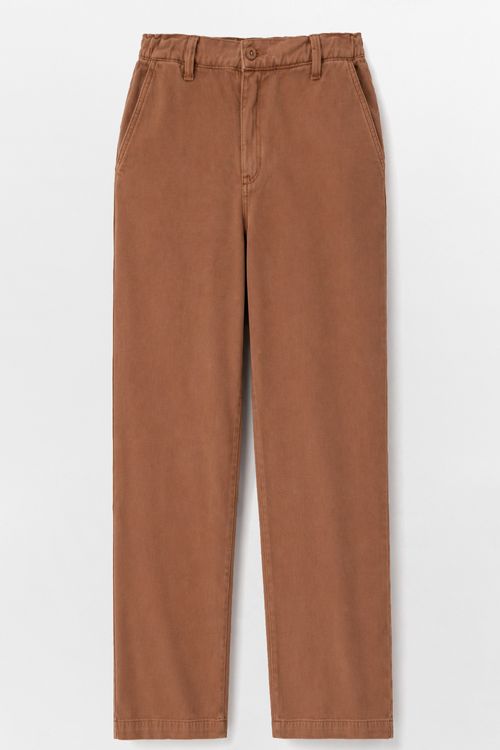 Calça Color Wide Leg Marrom