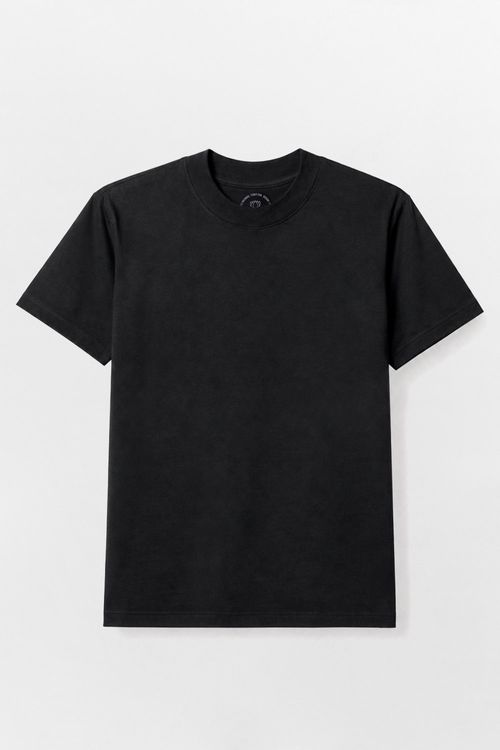 Blusa Básica Recorte Lateral Preta