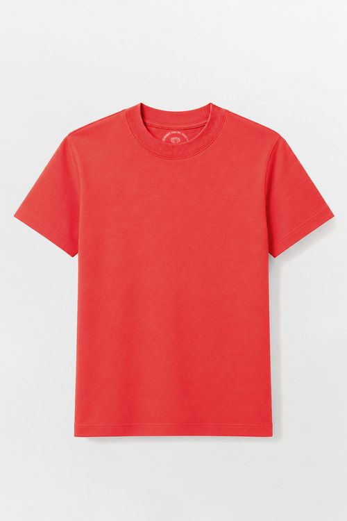Blusa Básica Recorte Lateral Vermelha