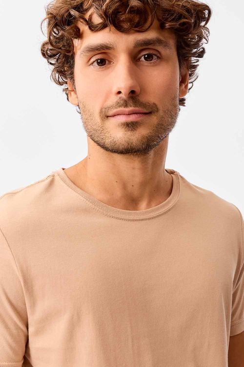 T-Shirt Básica Color Fit Khaki