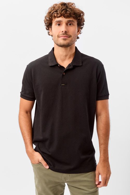Polo Básica Comfort Piquet Preta