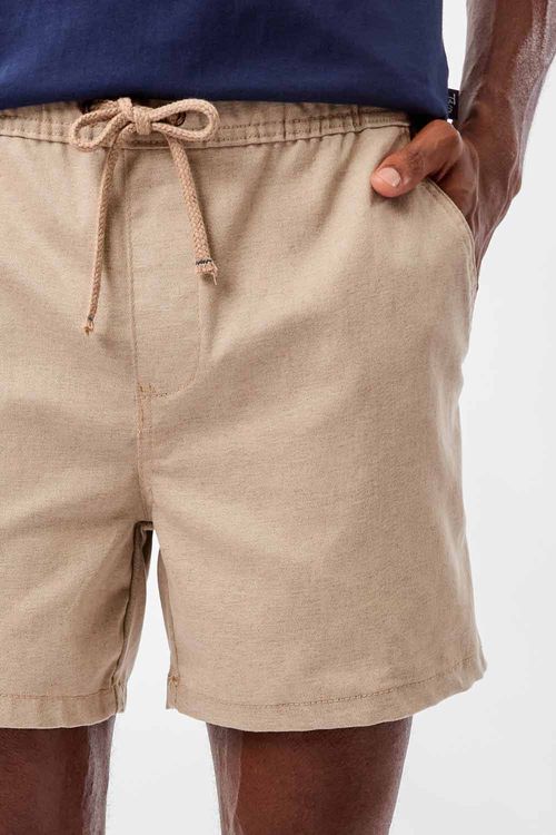 Short Liso Flex Jerry Khaki