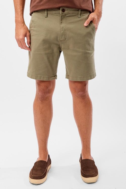 Bermuda Chino New Flex Verde Musgo