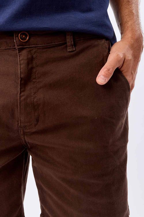 Bermuda Chino New Flex Marrom