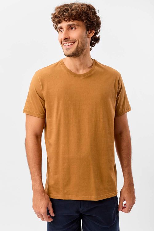 T-Shirt Básica Comfort Camel