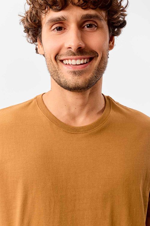 T-Shirt Básica Comfort Camel