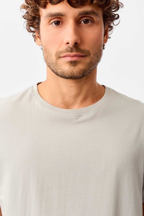 T-Shirt Básica Fit Cinza