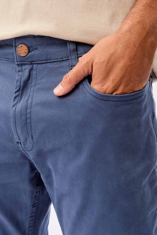 Calça Color Slim Azul