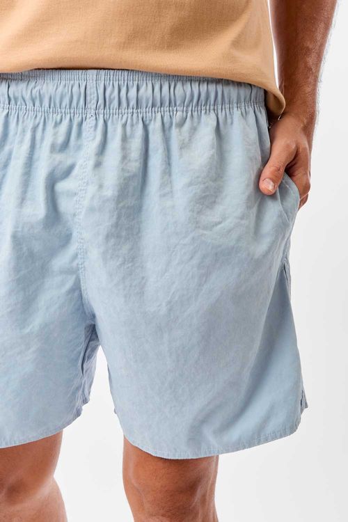 Short Liso Cupro Azul Claro