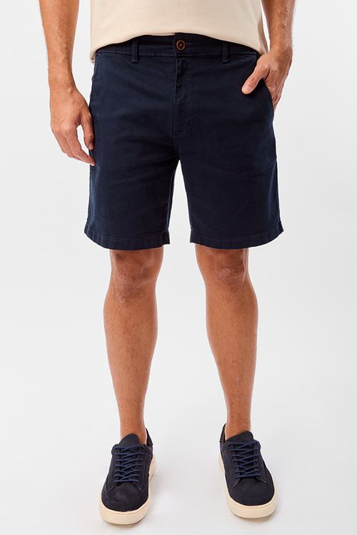 Bermuda Chino New Flex Azul Marinho