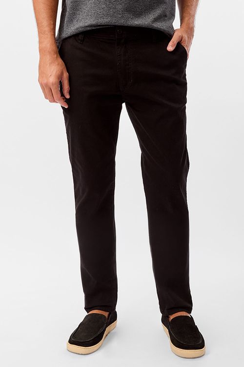 Calça Chino Flex Preta
