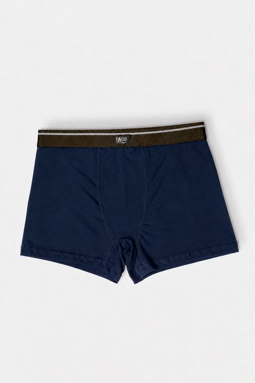 Kit De Cueca Boxer Elástico Listra Graf/Az Mar/Pto
