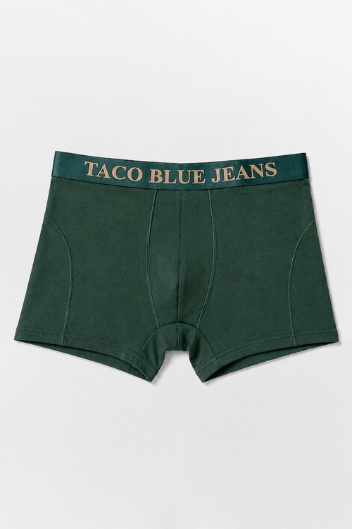 Kit Boxer Taco Blue Jeans Azul Marinho/Verde