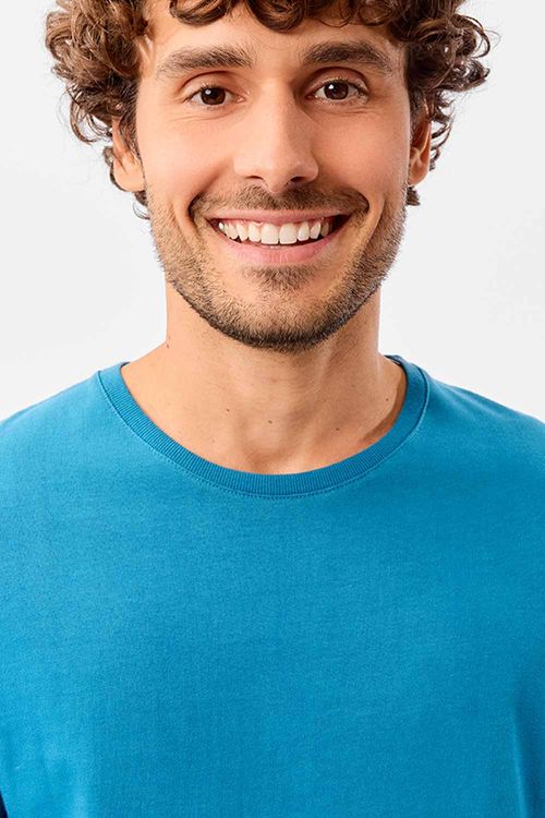 T-Shirt Básica Premium Fit Sem Costura Lateral Az Pet